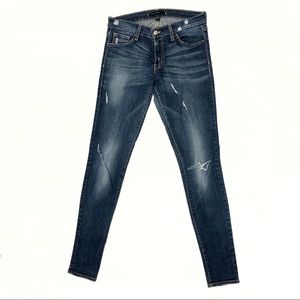 Flying Monkey Platinum Distressed Skinny Jeans 28